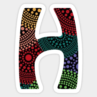 H Aboriginal Alphabet Sticker